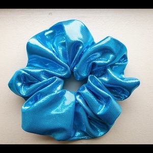 Shiny Blue Mermaid Scrunchie